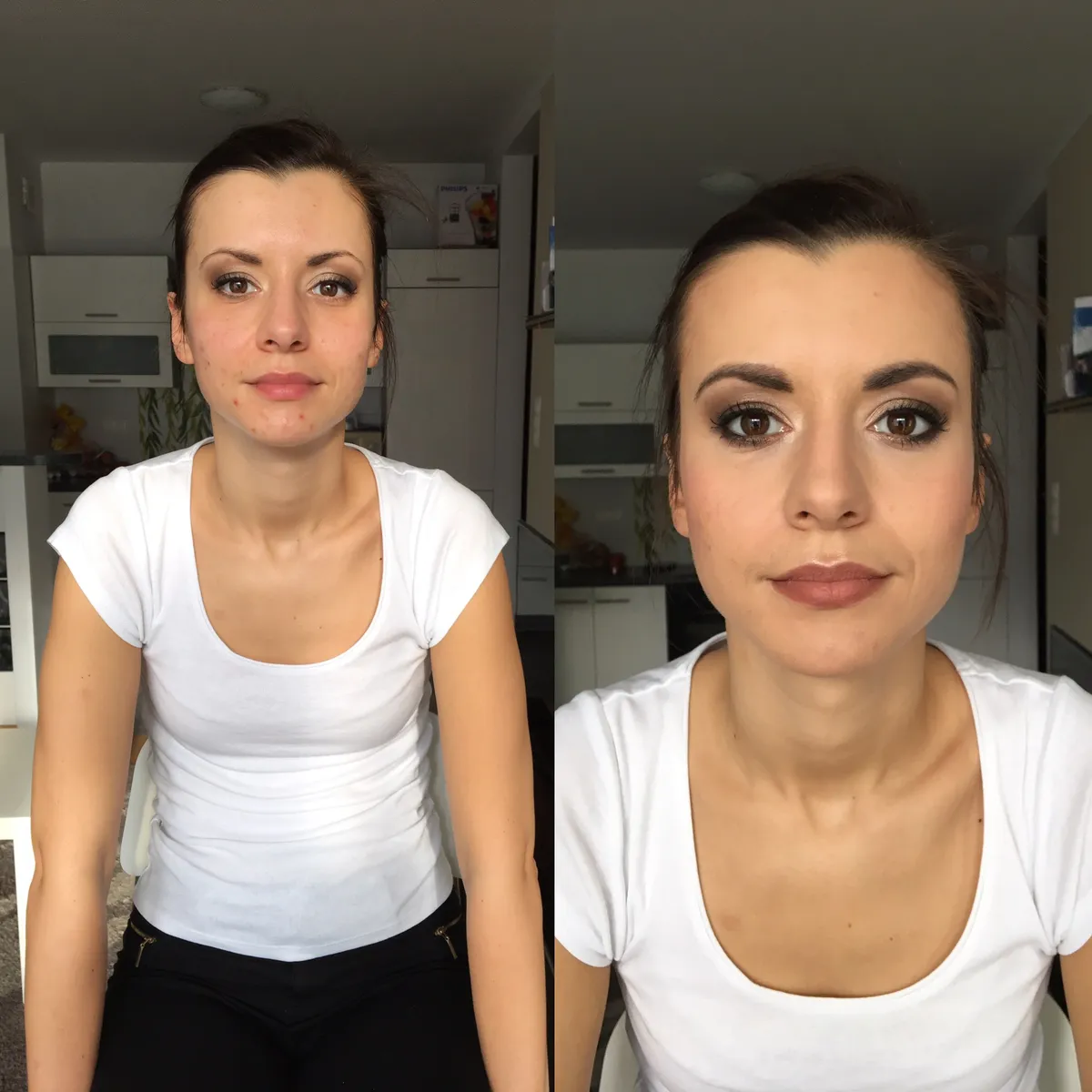 Makijaż wieczorowy, metamorfoza. Makijaz w stylu Glamour. Makijaż intensywne oko. Makijaz podkreślone oko i usta. Makijaz na studniówkę. Makijaż na wieczór. Makijaż okazjonalny. Profesjonalny makijaż Kraków. Metamorfoza Kraków. Makijaż ślubny Kraków