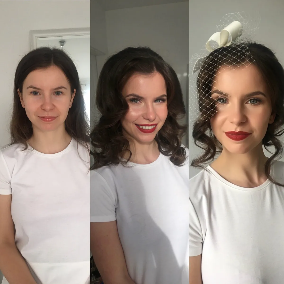 Ślub w stylu retro, makijaż i fryzura ślubna w stylu retro. Fryzjer ślubny Kraków. Upięcie ślubne Kraków. Szkolenie z fryzur ślubnych Kraków. Makijażystka ślubna Kraków. Makeup and hair in Cracow. Makeup Artist Cracow and hairstylist Cracow